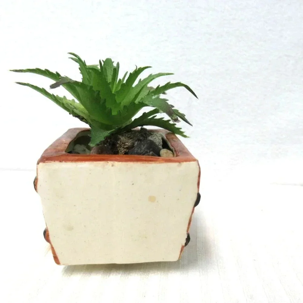 Vintage Burro Donkey with Cart Ceramic Planter Figurine Made In Occupied Japan